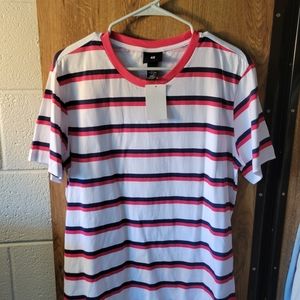 Brand New Mens H&M striped shirt size M